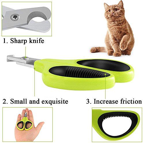 Ewolee Professionelle Katze Nagelknipser Nagelschere, Ideal für kleine Hunde, Welpen, Katzen, Hasen und Meerschweinchen - 3