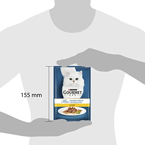 Purina GOURMET Perle: Katzennassfutter, hochwertiges Katzenfutter für ausgewachsene Katzen, 24er Pack (24 x 85 g Beutel) - 3