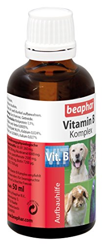 beaphar Vitamin-B-Komplex | B-Vitamine für Hunde, Katzen, Nager, Vögel | Zur Fellpflege von Haus-Tieren | Für EIN gutes Wohlbefinden | Vitamin-Tropfen 50 ml - 3