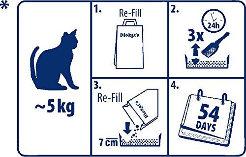 Biokat's Diamond Care Fresh Katzenstreu mit Duft | Hochwertige Klumpstreu für Katzen mit Aktivkohle und Aloe Vera | 1 Papierbeutel à 10 L - 7