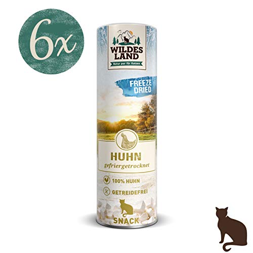 Wildes Land | Freeze Dried Snack für Katzen | Huhn | 6 x 30 g | artgerecht | 100% Huhn | schonende Gefriertrocknung | getreidefrei - 2
