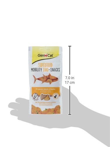 GimCat Superfood Mobility Duo-Snacks mit Thunfischgeschmack und Kürbis – Katzenleckerlies ohne Zuckerzusatz zur Stärkung der Knochen und Gelenke – 8 Packungen (8 x 40g) - 6
