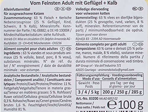 Animonda Vom Feinsten Adult Nassfutter für ausgewachsene Katzen Geflügel-Kreation Mix, 32 x 100 g - 3