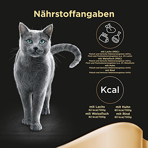 Sheba Adult Katzen-/Nassfutter Multipack, für erwachsene Katzen Selection in Sauce Feine Vielfalt, 48 Portionsbeutel (4 x 12 x 85 g) - 6