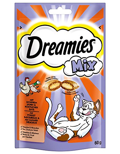 Dreamies Katzensnacks Katzenleckerli Mix mit Huhn und Ente, 6 Packungen (6 x 60g) - 3