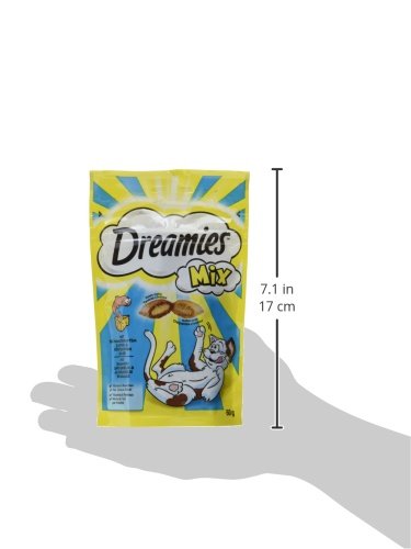 Dreamies Katzensnacks Katzenleckerli Mix mit Lachs und Käse, 6 Packungen (6 x 60g) - 10