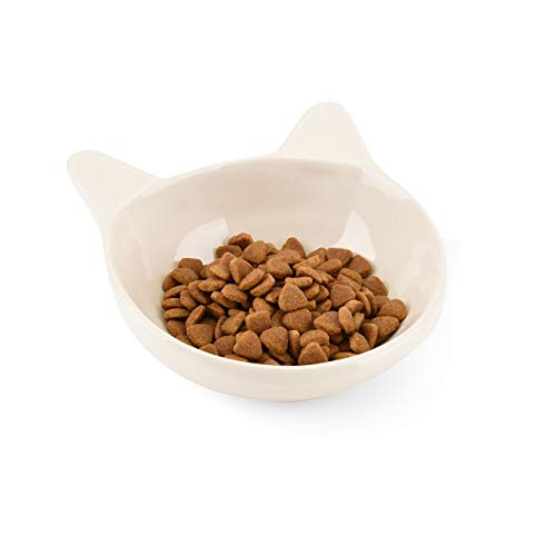 CanadianCat Company ® | Futterbar Cat Diner für Katzen mit dritter Schale für z.B. Katzengras o. Trockenfutter im Holzoptikständer Napf, Fressnapf, Futterschale - 3