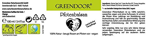 Natürlicher Pfotenbalsam mit Bio Kokosöl, 120ml Pfoten-pflege, beugt Rissen vor, pflegt, schützt vor Umwelteinflüssen, bei Hitze, Kälte, Nässe, Schnee, Eis, vegan, 100% Natur, Tierpflege Hunde Katzen - 4