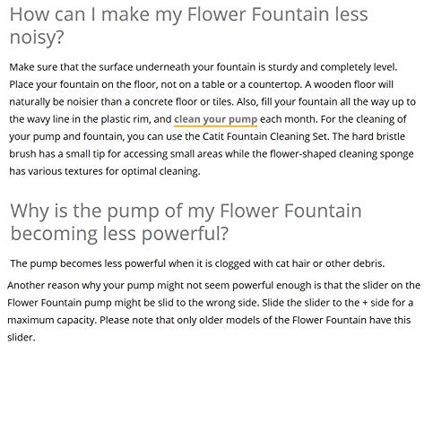 catit Flower Fountain Blumentrinkbrunnen 3L - immer frisches Wasser für Ihre Katze, durch ständige Filterung - 6