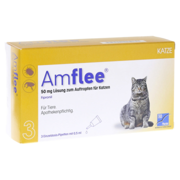 AMFLEE 50 mg Spot-on Lösung z.Auftropfen f.Katzen 3 Stück