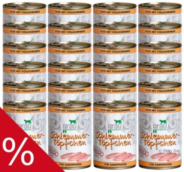 Grau Schlemmertöpfchen 24 x 400 g - Rind mit Vollkornreis